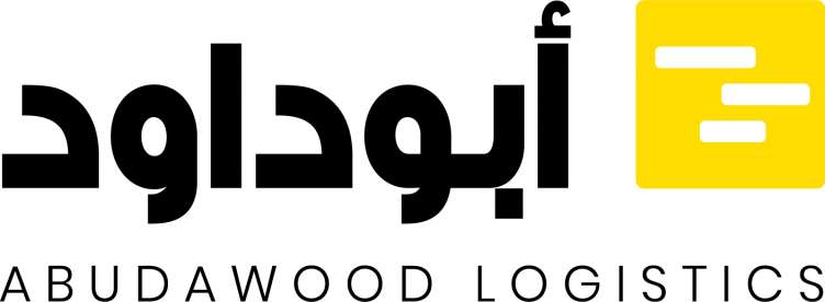 black and yellow abudawood logistic logo