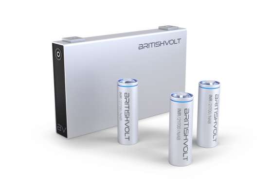 photo of silver britishvolt batteries