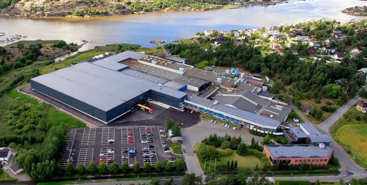 aerial photo of the jotul headquarters and production facility