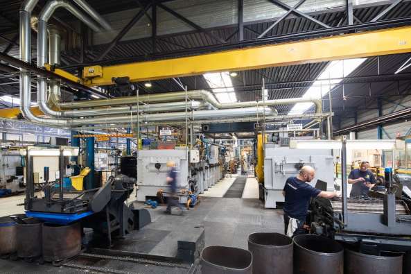 photo of the inside of a large manufacturing facility
