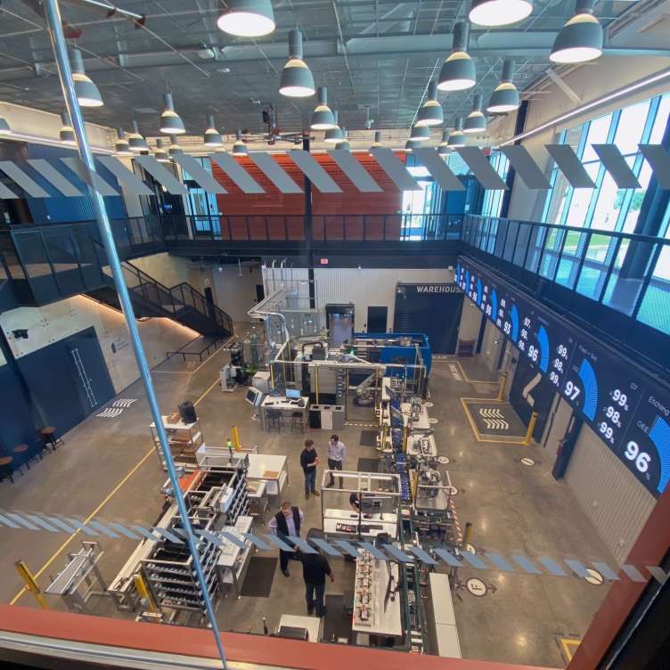 photo of the inside of the smart factory in wichita