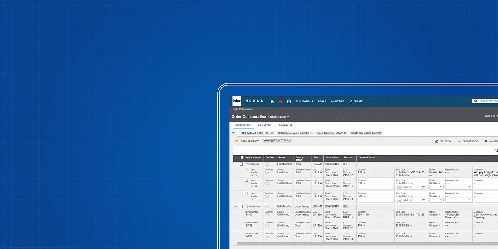 Infor Nexus | Supply chain network optimization | Infor