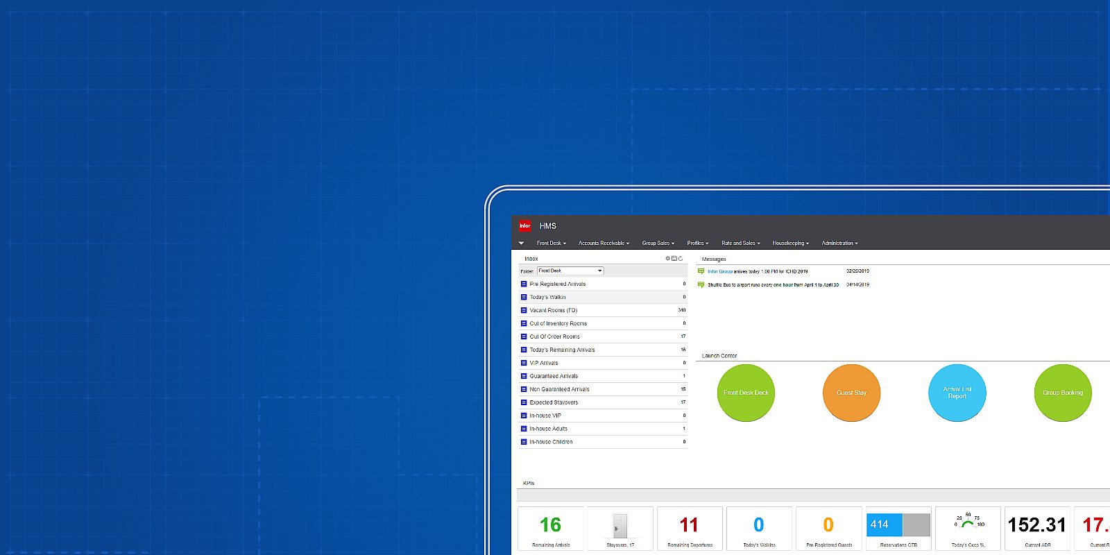Infor HMS Hospitality Property Management System Infor