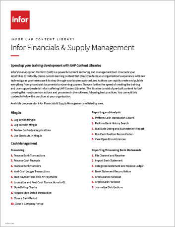 Infor UAP Content Library IFSM Thumbnail 1