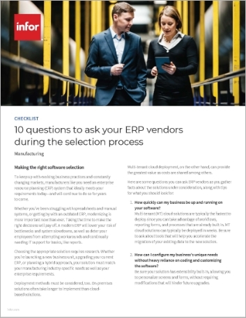Th 10 questions to ask your ERP vendors during the selection process Checklist English 457px