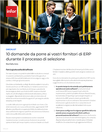 Th 10 questions to ask your ERP vendors during the selection process Checklist Italian 457px