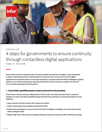 Th 4 steps for governments to ensure continuity through contactless digital applications Checklist English 457px