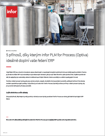 Th 5 ways Infor PLM for Process Optiva completes your ERP solution Brochure Czech 457px