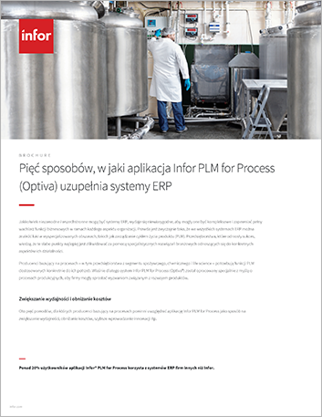Th 5 ways Infor PLM for Process Optiva completes your ERP solution Brochure Polish 457px
