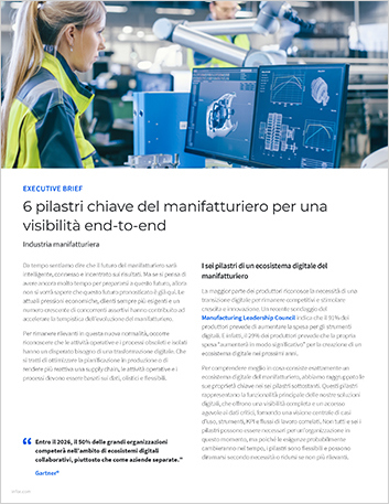 Th 6 key manufacturing pillars for end to end visibility Executive Brief Italian 457px