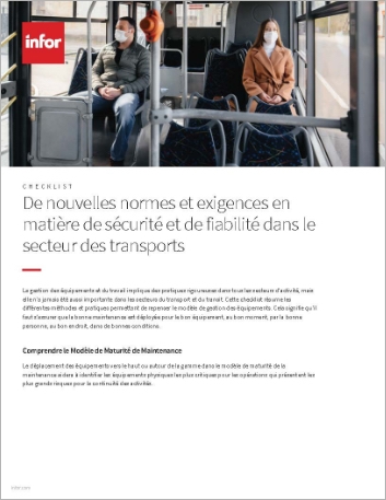 Th A new level of transit standards and expectations for safety and reliability Checklist French 457px
