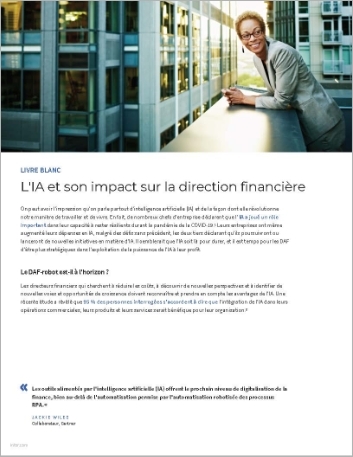 Th AI and its impact on the CFO White Paper French France 457px