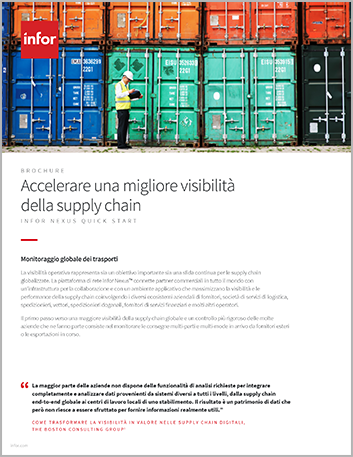 Th Accelerate improved supply chain visibility Brochure Italian 457px
