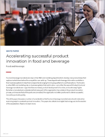 Product Innovation Software | Food And Beverage Manufacturing | Infor