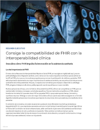 Th Achieve FHIR compatibility with clinical interoperability Executive Brief Spanish Spain 457px