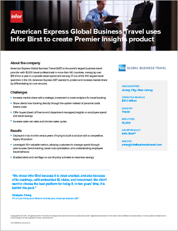 American Express uses Birst | Analytics case study | Infor