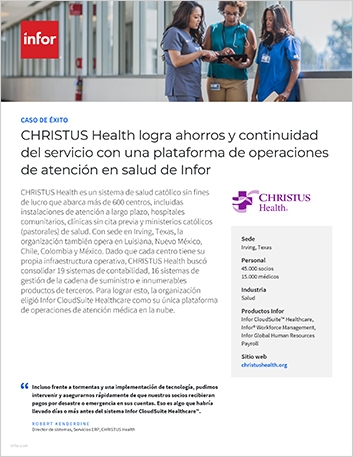 Th CHRISTUS Health which Case Study Infor Cloud Suite Healthcare Workforce Management Healthcare NA Spanish LA 457px