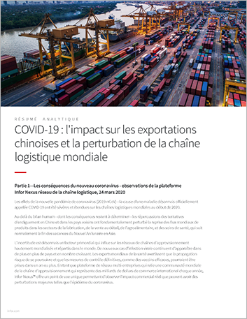 Th COVID 19 Impact on China exports and the disruption of the global supply chain Executive Brief French 457px