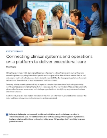 Th Connecting clinical systems and operations on a platform to deliver exceptional care Executive Brief English 457px