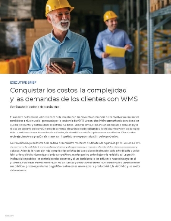 Th Conquering costs complexity and customer demands with warehouse management Executive Brief Spanish LA 457px