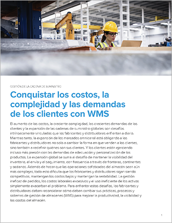 Th Conquering costs complexity and customer demands with warehouse mgnt Executive Brief Spanish LA 457px