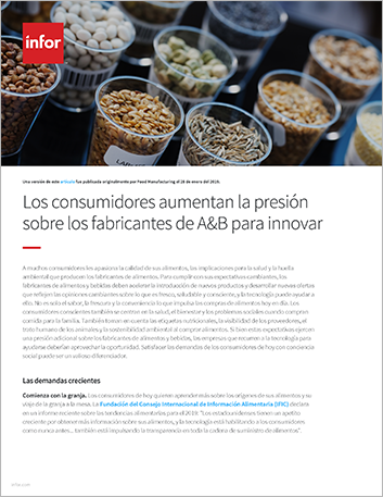 Th Consumers increase pressure on F and B manufacturers for innovation Article Spanish LA 457px 1