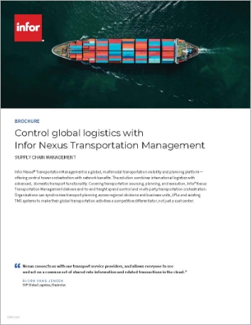 Th Control global logistics with Infor Transportation Management Brochure English Singapore 457px