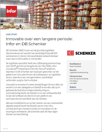 Th DB Schenker DBS Case Study Cloud Suite Industrial Infor Nexus Infor WMS Logistics and 3 PL Dutch 457px