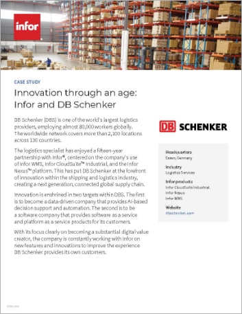 Th DB Schenker DBS Case Study Cloud Suite Industrial Infor Nexus Infor WMS Logistics and 3 PL English USA 457px