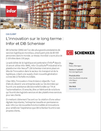 Th DB Schenker DBS Case Study Cloud Suite Industrial Infor Nexus Infor WMS Logistics and 3 PL French France 457px