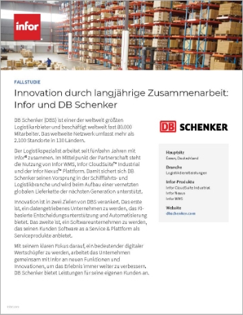 Th DB Schenker DBS Case Study Cloud Suite Industrial Infor Nexus Infor WMS Logistics and 3 PL German 457px