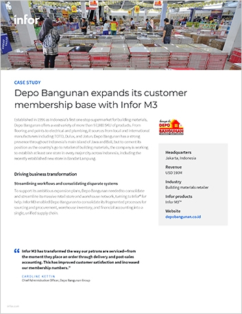 Th Depo Bangunan expands its customer membership base with Infor M3 Case Study English 457px