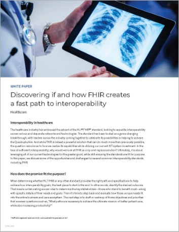 Th Discovering if and how FHIR creates a fast path to interoperability White Paper English 457px