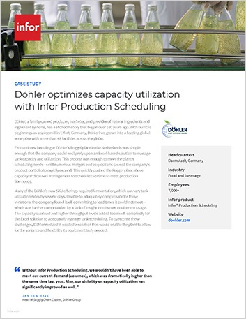 Th Döhler optimizes capacity utilization with Infor Production Scheduling Case Study English 457px