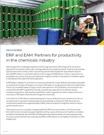 Th ERP and EAM Partners for productivity in the chemicals industry Executive Brief English 457px