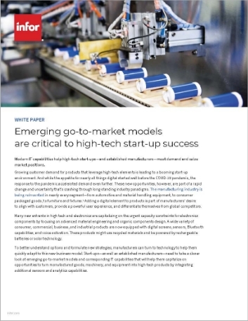 Th Emerging go to market models are critical to high tech start up success White Paper Eng 457px