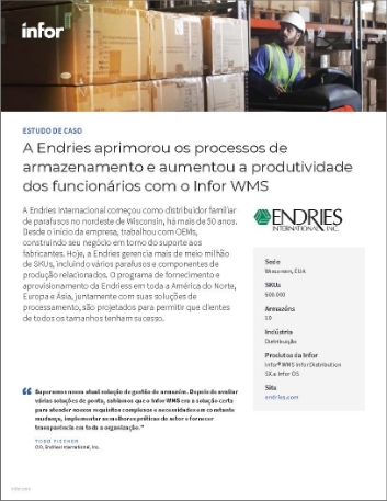 Th Endries improves warehouse processes and worker productivity with Infor WMS Case Study Portuguese Brazil 457px