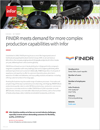 Th FINIDR Case Study Infor Syte Line Print and publishing EMEA English 457px