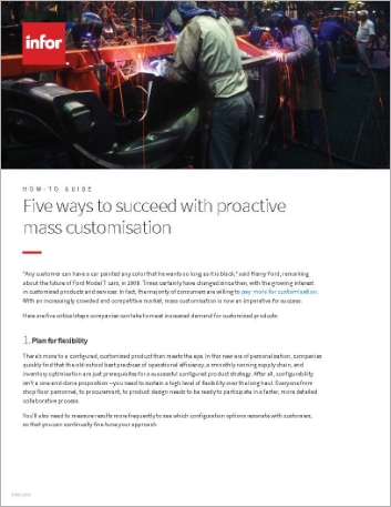 Th Five ways to succeed with proactive mass customisation How to Guide English Singapore 457px