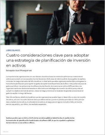 Th Four key considerations for adopting an asset investment planning strategy White Paper Spanish Spain 457px