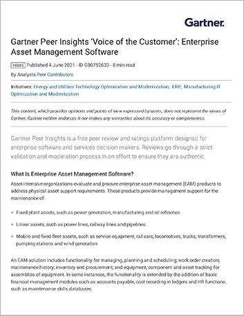 Th Gartner Peer Insights Voice of the Customer EAM Software Analyst Report English 457px