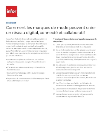 Th How fashion brands create connected and collaborative digitized network Checklist French 457px