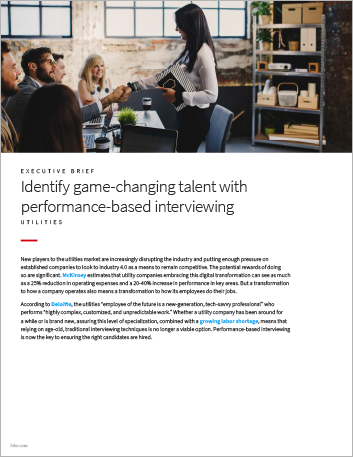 Th Identify game changing talent with performance based interviewing Utilities Executive Brief English 457px