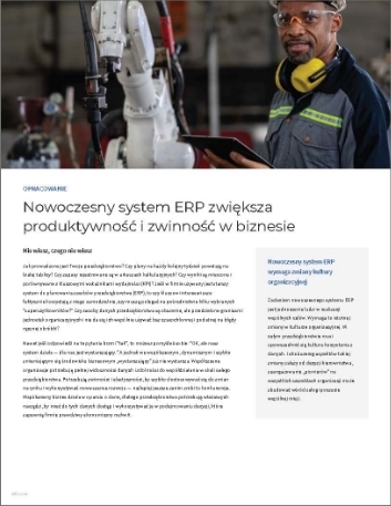 Th Improve business productivity and agility with modern ERP Manufacturing Executive Brief Polish 457px