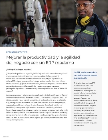 Th Improve business productivity and agility with modern ERP Manufacturing Executive Brief Spanish Spain 457px