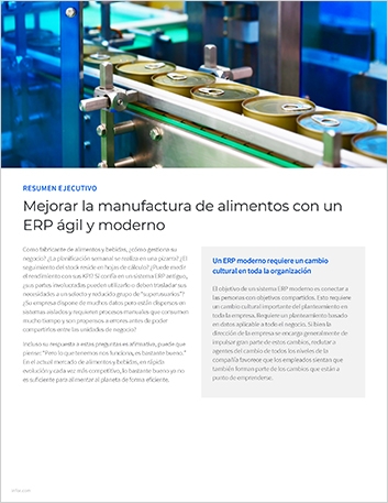 Th Improve food and beverage manufacturing with an agile modern ERP Executive Brief Spanish LA 457px