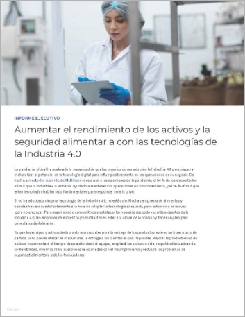 Th Increase asset performance and food safety with Industry 4 0 technologies Executive Brief Spanish Spain 457px