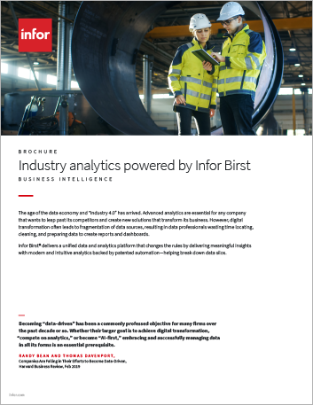 Th Industry analytics powered by Infor Birst Brochure English 457px
