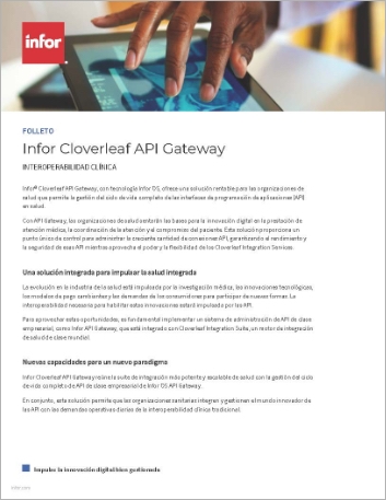Th Infor Cloverleaf API Gateway Brochure Spanish LATAM 457px