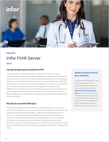 Th Infor FHIR Server Brochure Spanish LA 457px